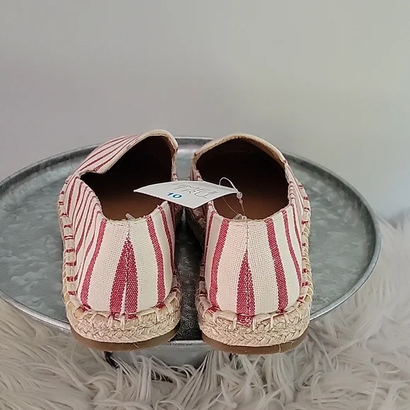 Time and Tru striped memory foam espadrille womens size 10 - Picture 5 of 5